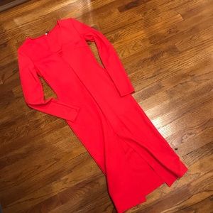 Red Midi Dress